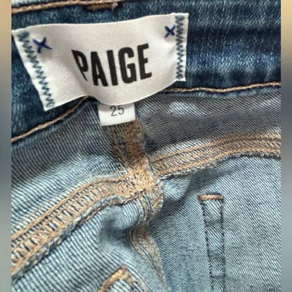 PAIGE Verdugo Crop Jeans light blue women’s size 25 - Picture 2 of 6